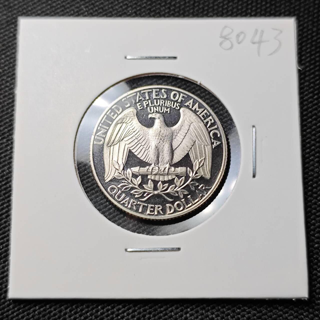 KK钱币收藏小铺 第380期  2月预留时间 周末发货  1987美国25分精制币