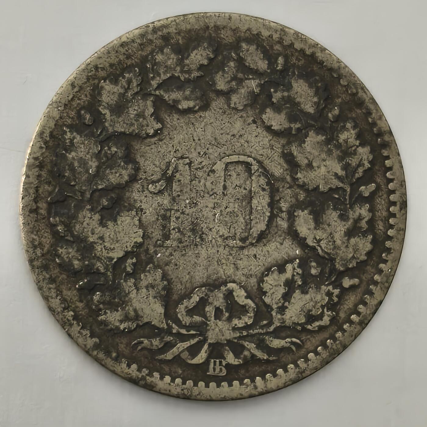 Krab外币市集Vol.26 瑞士10rappen 1850年BB厂