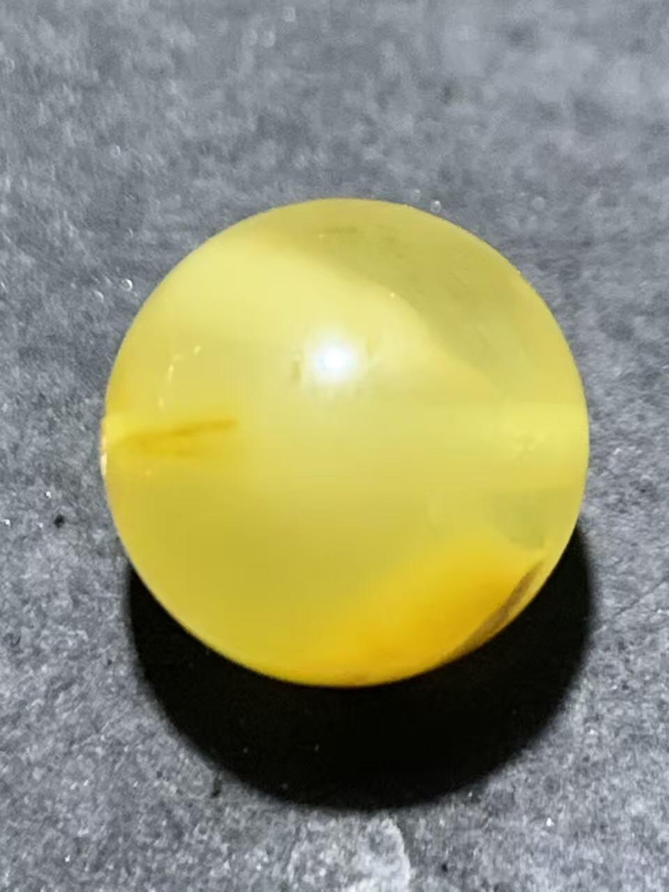 天然俄料原矿蜜蜡通货圆珠一颗