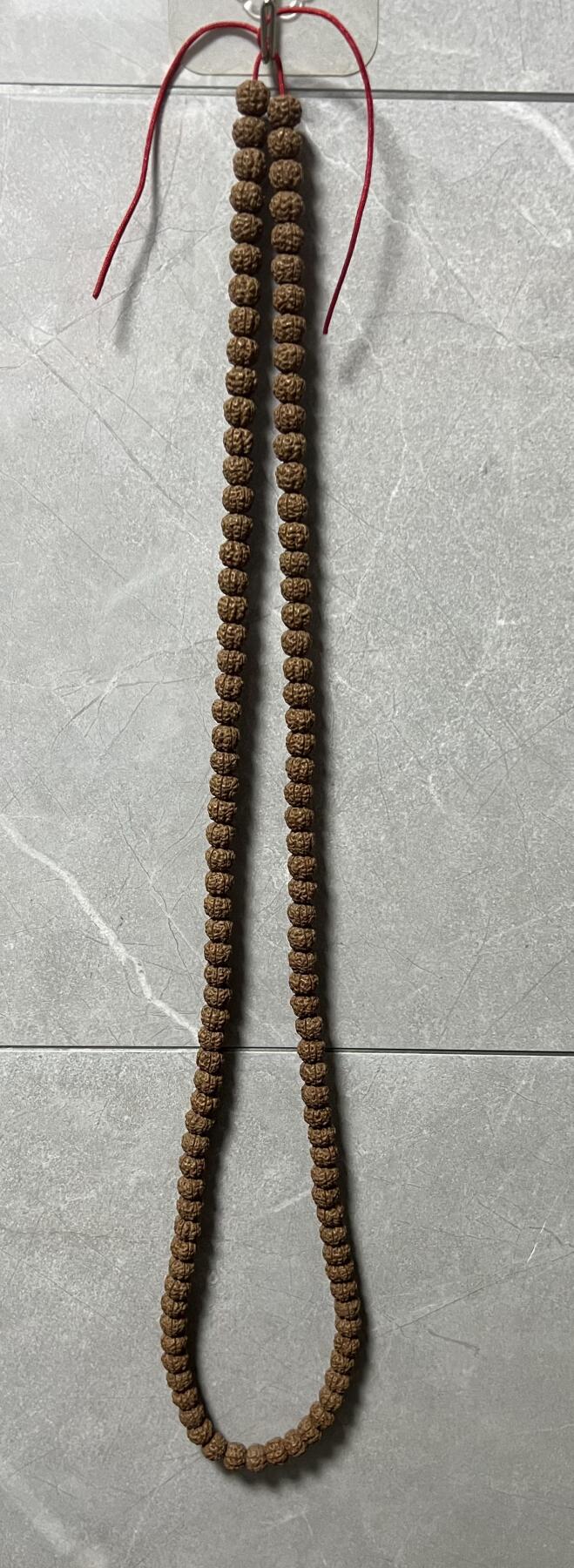 零元拍：W1-3 蜂窝盘龙纹 金刚长串佛珠，约10/8MM