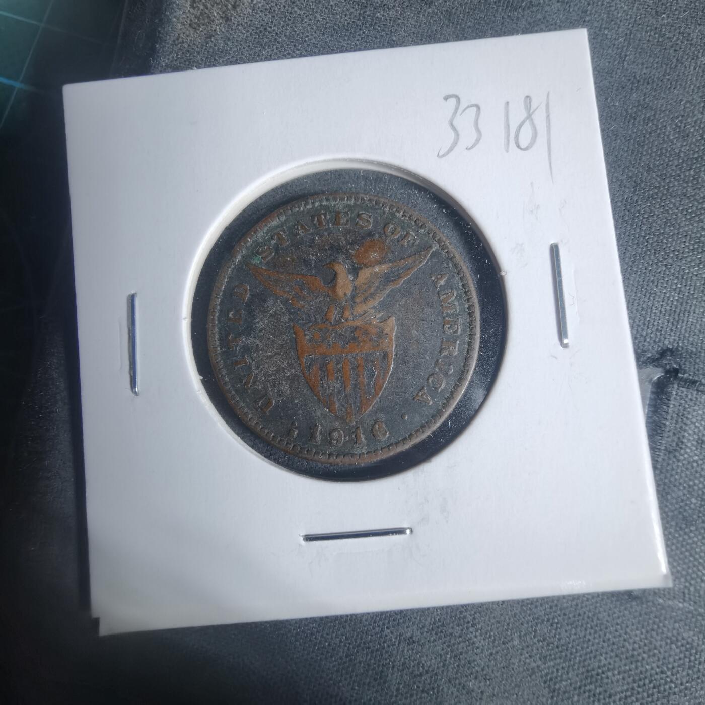 沼泽如烟--第933场 菲律宾1916年一分