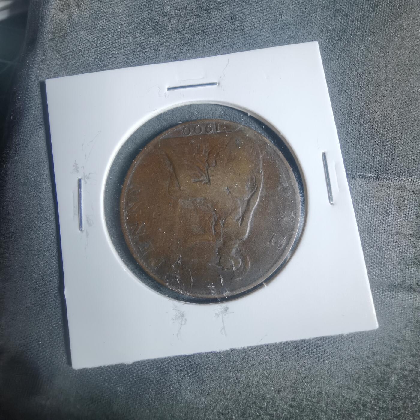 沼泽如烟--第933场 英国1900年1便士