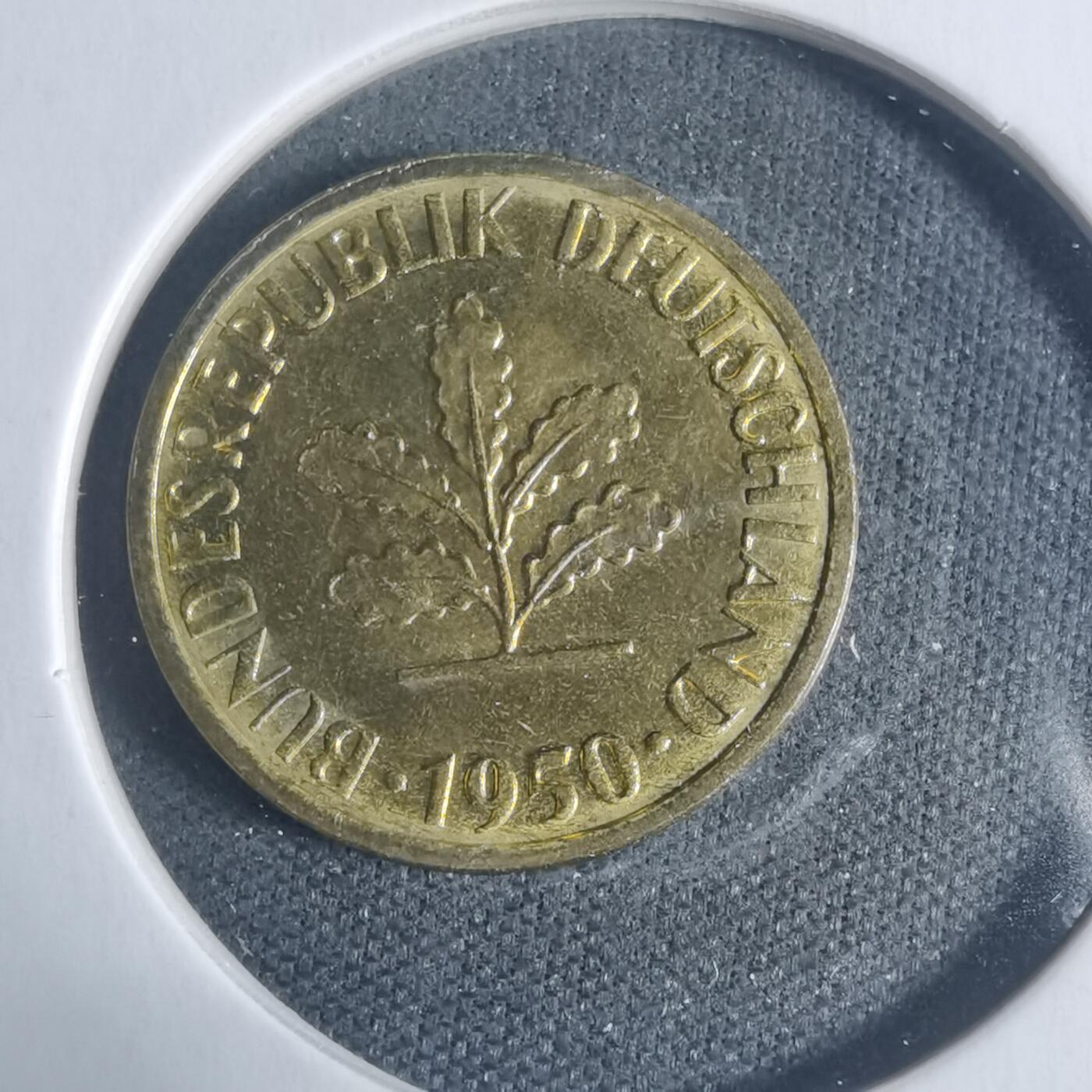 沼泽如烟--第933场 德国1950年5芬尼