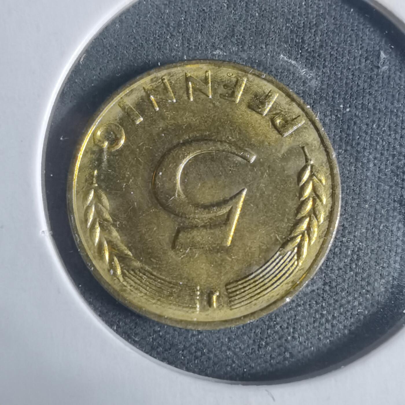 沼泽如烟--第933场 德国1950年5芬尼