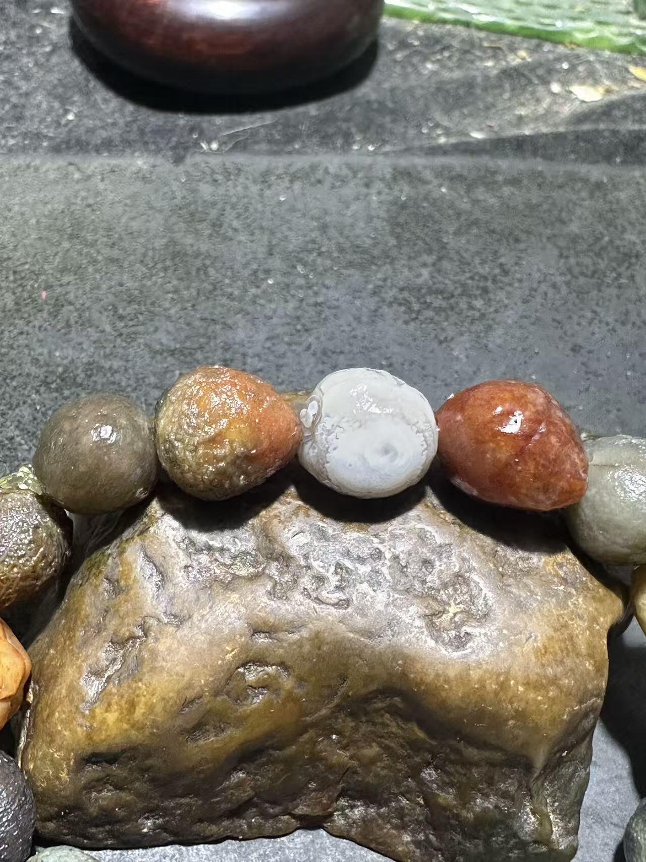 精美阿拉善多宝筋脉石原石手串一条，