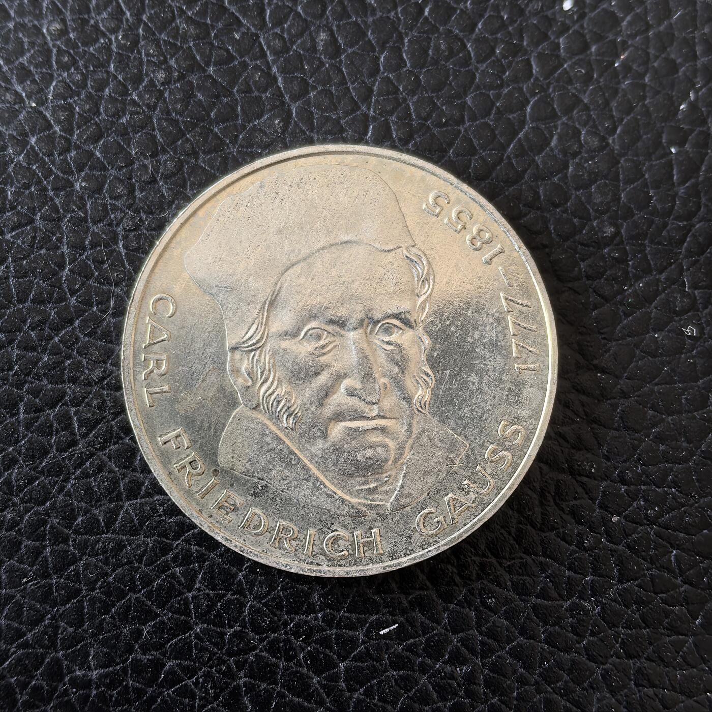 道一币馆币章第一百五十九场 德国1977年小说家海因里希·冯·克莱斯特诞辰200周年5马克银币