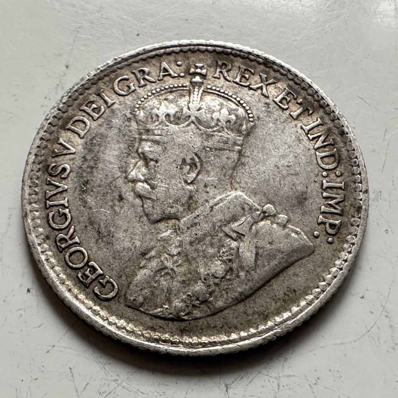 🌹外币初藏🌹🐯2025年第141场  每周二四六晚8️⃣点 接代拍 加拿大1920年五分银币