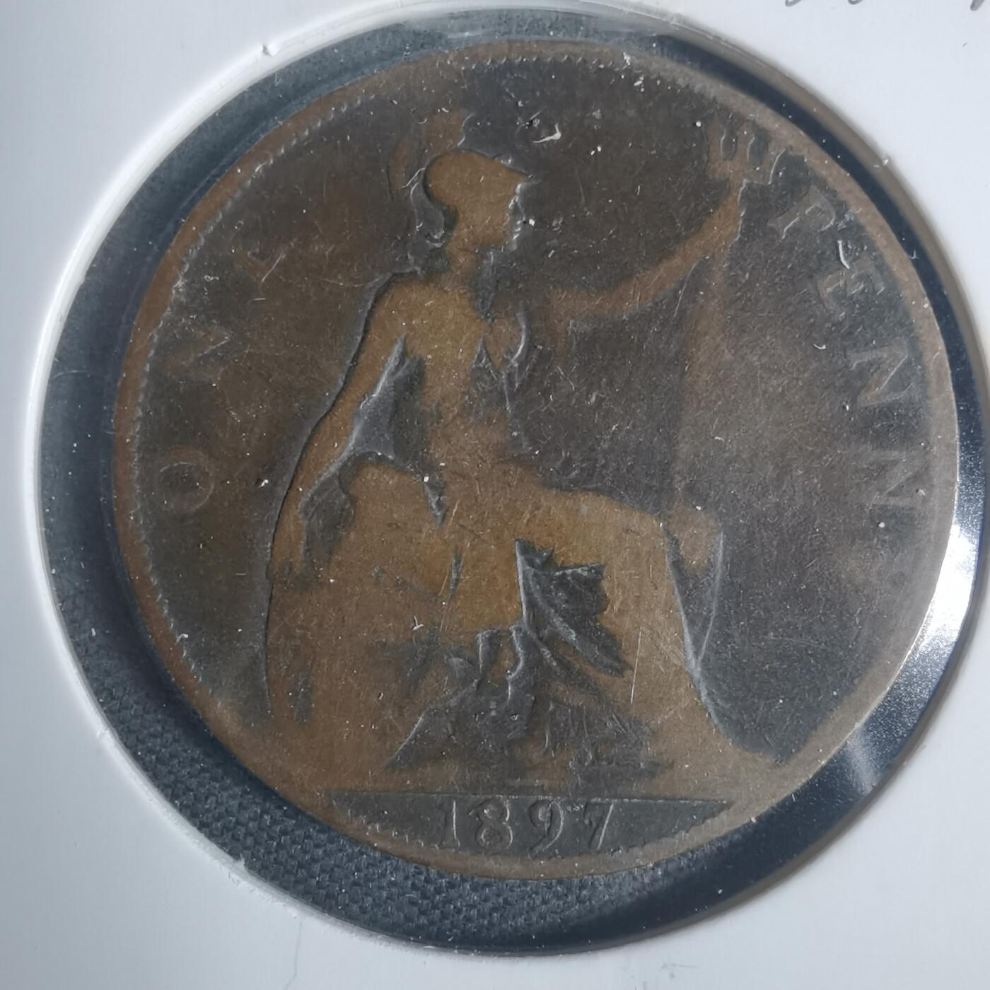 沼泽如烟--第933场 英国1897年1便士