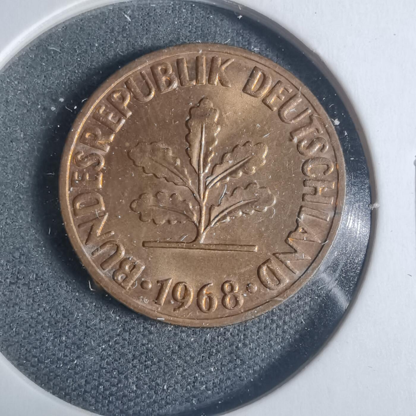 沼泽如烟--第933场 德国1968年2芬尼