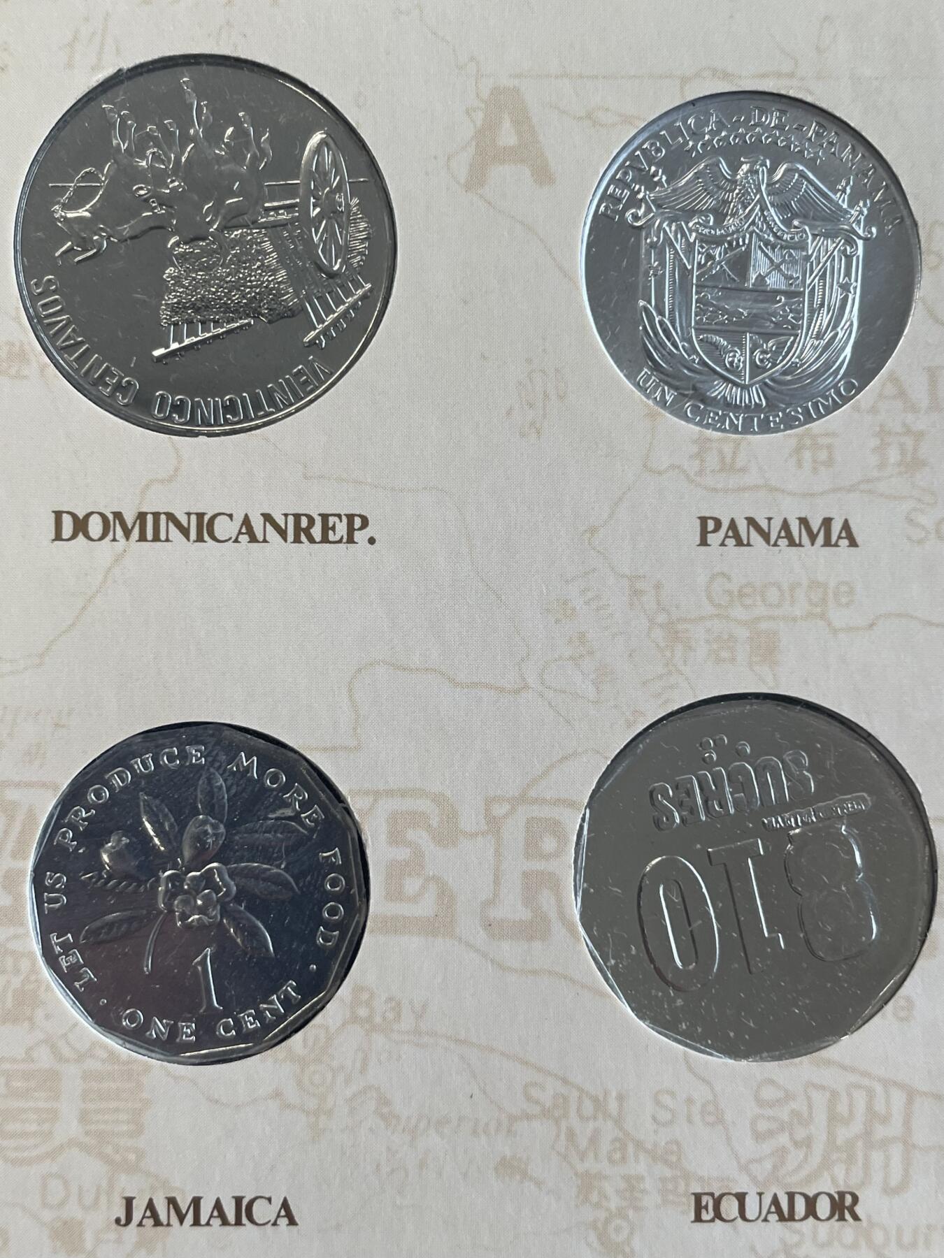 回流1215 中国钱币公司2000年发行 世界贸易组织120个成员国硬币 小日本2002年3000元购于北京通州邮政局集邮门市部（附收据）