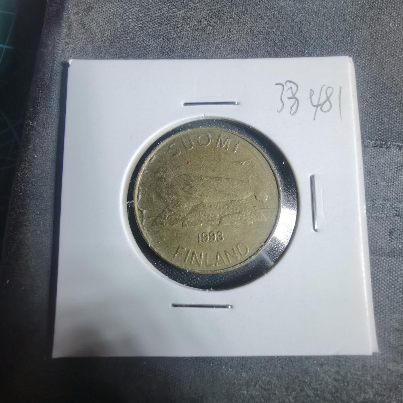 沼泽如烟--第933场 芬兰1993年5马克