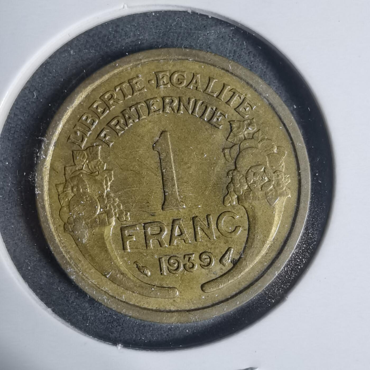 沼泽如烟--第933场 法国1939年1法郎