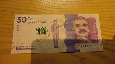 世界钱币～微拍第220期暨2025年第60期  最新货品（群里先挑剩）选购 - 2020年哥伦比亚50000 全新绝品无4尾号7802