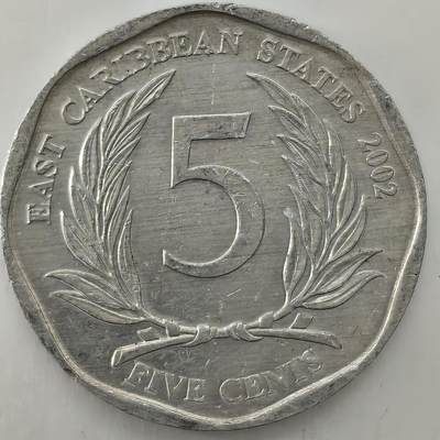 Krab外币市集Vol.26 - 东加勒比2002年5分