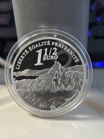 第186期拍卖 - 法国2005年奥斯特利茨战役200周年纪念银币，900银，22.2克，发行15000枚，有氧化，