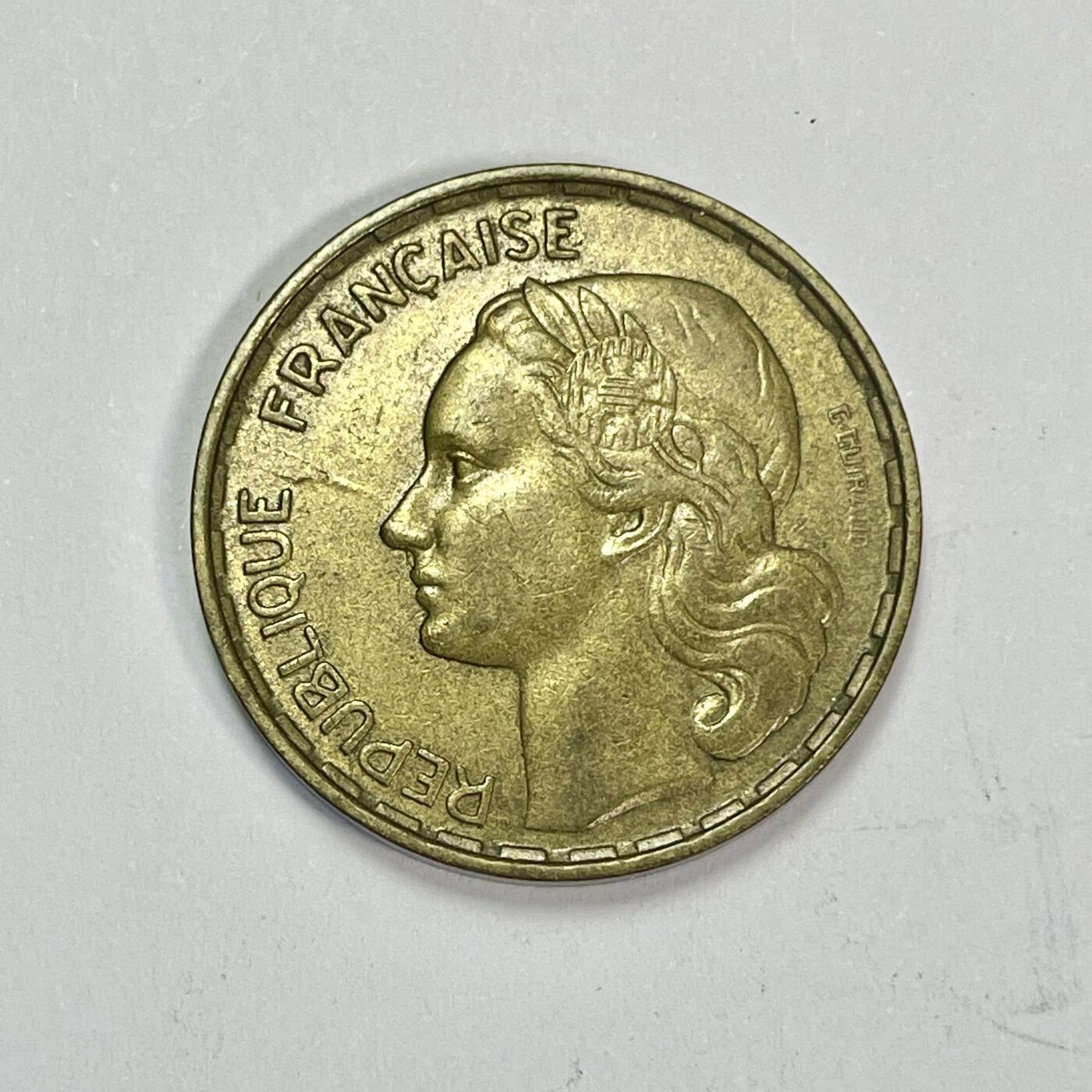 回流1222 法国1951年50法郎 玛丽安娜与高卢雄鸡