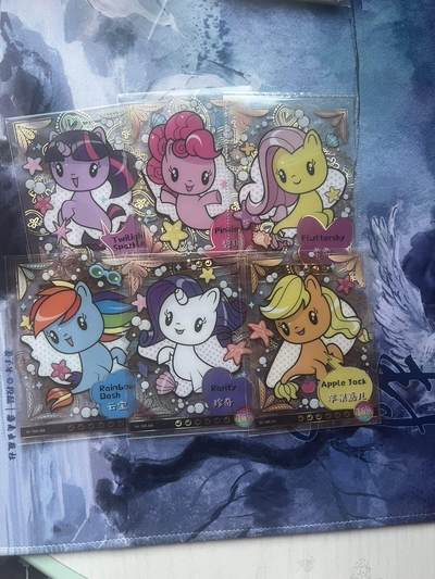 【随心含颖卡拍52期】卡游/集卡社/卡卡沃 抽卡机专场拍卖【无佣金】 - 卡游 小马宝莉 金色透卡6张 主角