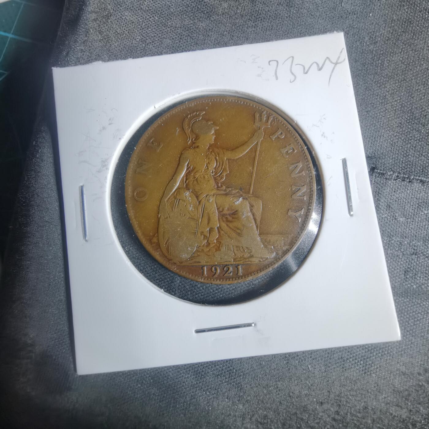 沼泽如烟--第933场 英国1921年1便士