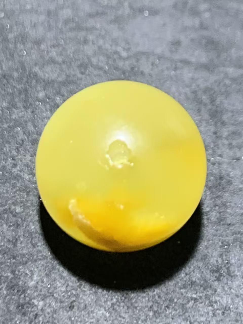 天然俄料原矿蜜蜡通货圆珠一颗