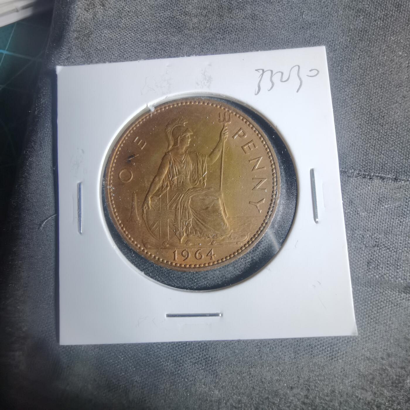 沼泽如烟--第933场 英国1964年1便士