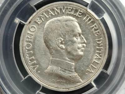 12月13日徽章钱币专场 - 众诚评级意大利2里拉银币1915年版
