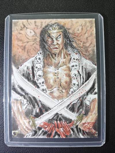 天玑星卡拍第151期《12.18周四截拍》持续收拍收评中 满赠卡需备注 - 【手绘卡】张先军 行者武松 手绘卡 卡背题字