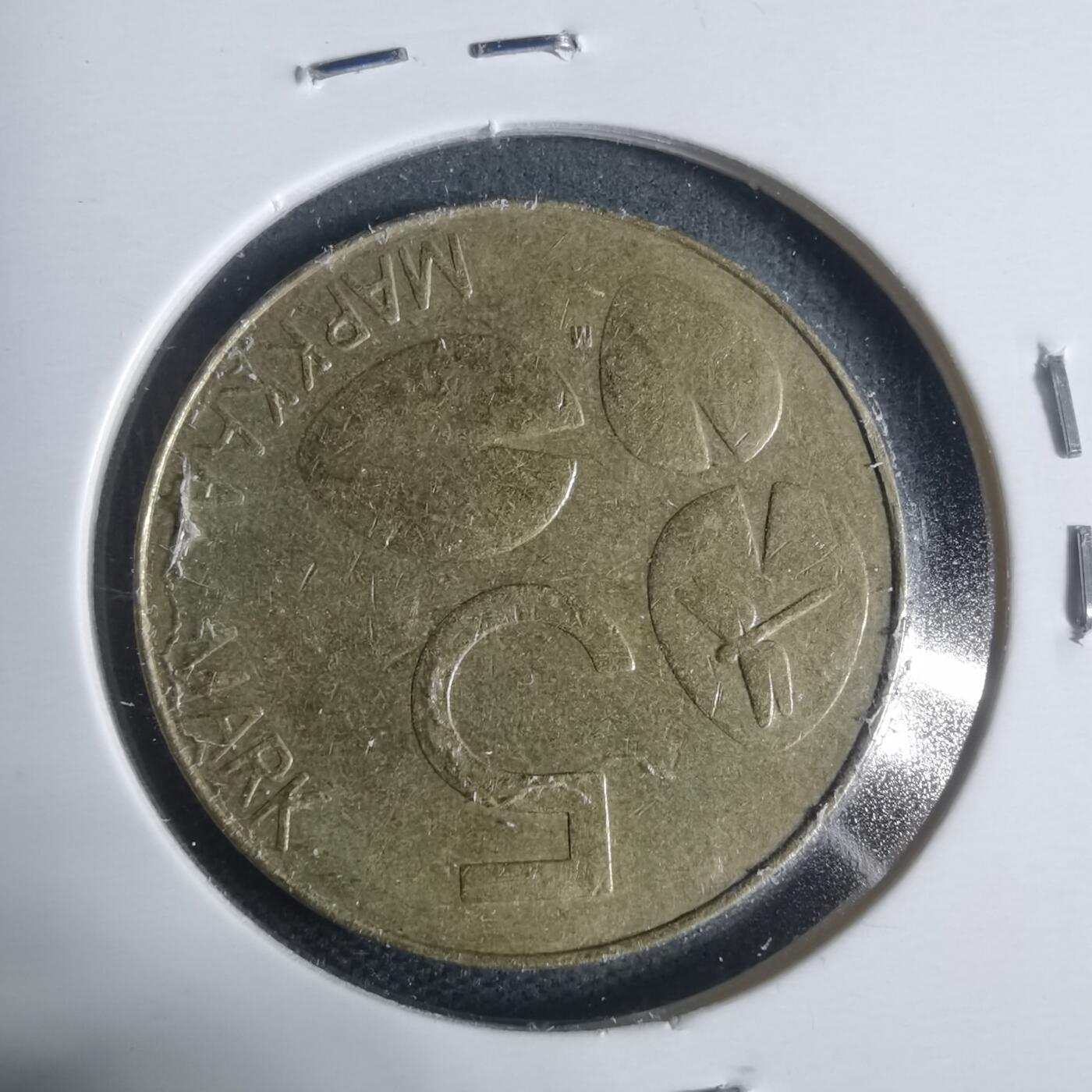 沼泽如烟--第933场 芬兰1993年5马克