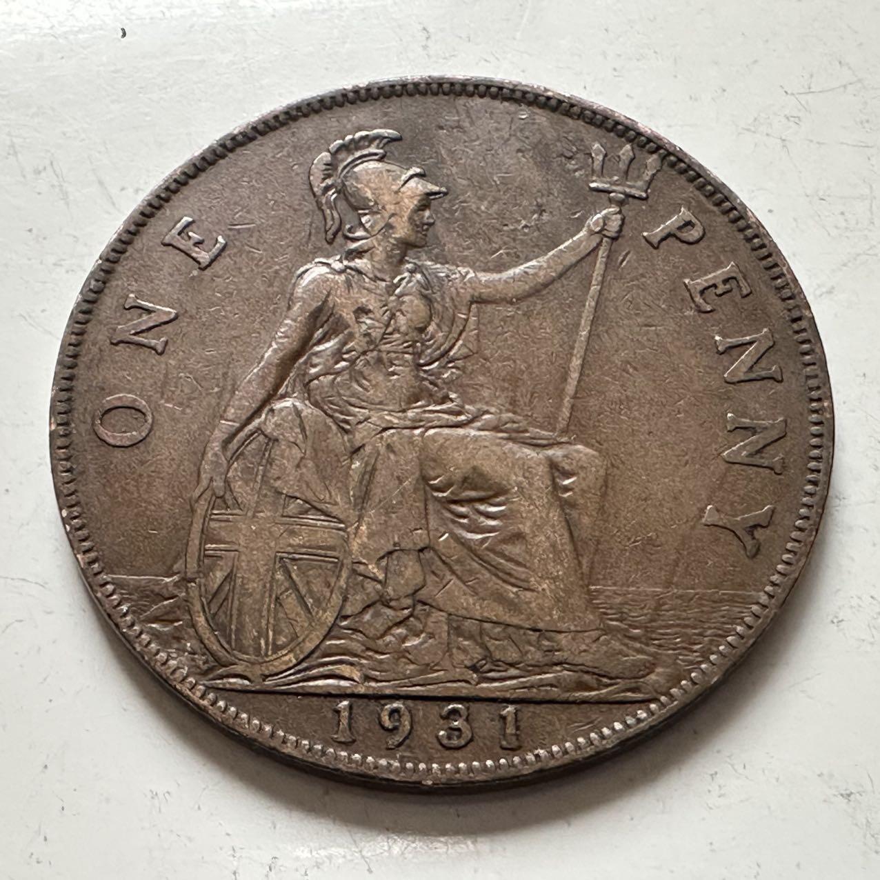 🌹外币初藏🌹🐯2025年第141场  每周二四六晚8️⃣点 接代拍 英国1931年一便士