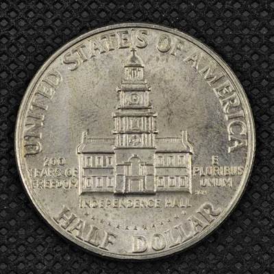 【淘币小摊】限时拍第八百三十二拍  散币场  满百包邮可预留两周  周一统一发货  -   美国1976年建国200周年半美元纪念币
