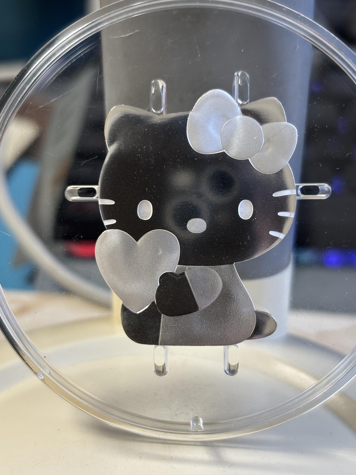 第186期拍卖 法国2024年Hello Kitty50周年纪念银币，999银，22.2克