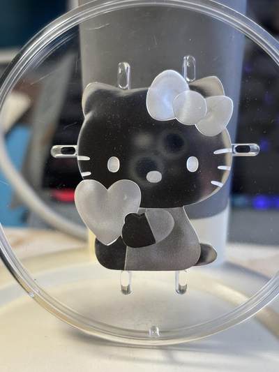 第186期拍卖 - 法国2024年Hello Kitty50周年纪念银币，999银，22.2克