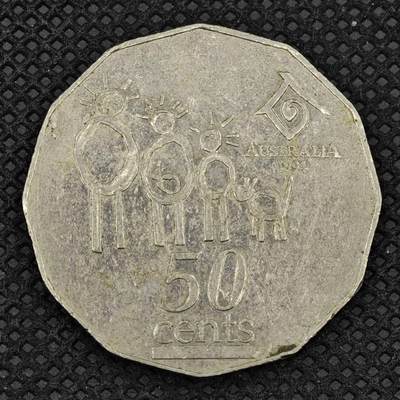 【淘币小摊】限时拍第八百三十二拍  散币场  满百包邮可预留两周  周一统一发货  -  澳大利亚1994年50分纪念币