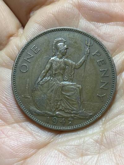 2025年第一百三十七场(总第一百六十三场）外国好品散币场(免佣金) - 英国🇬🇧1947年1便士(乔治六世第一版)