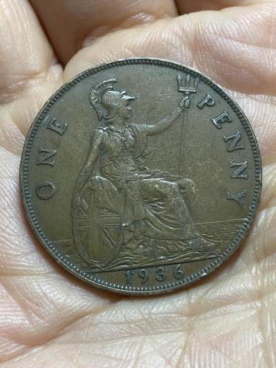 2025年第一百三十七场(总第一百六十三场）外国好品散币场(免佣金) - 英国🇬🇧1936年1便士(乔治五世逝世年，第三版关门年)