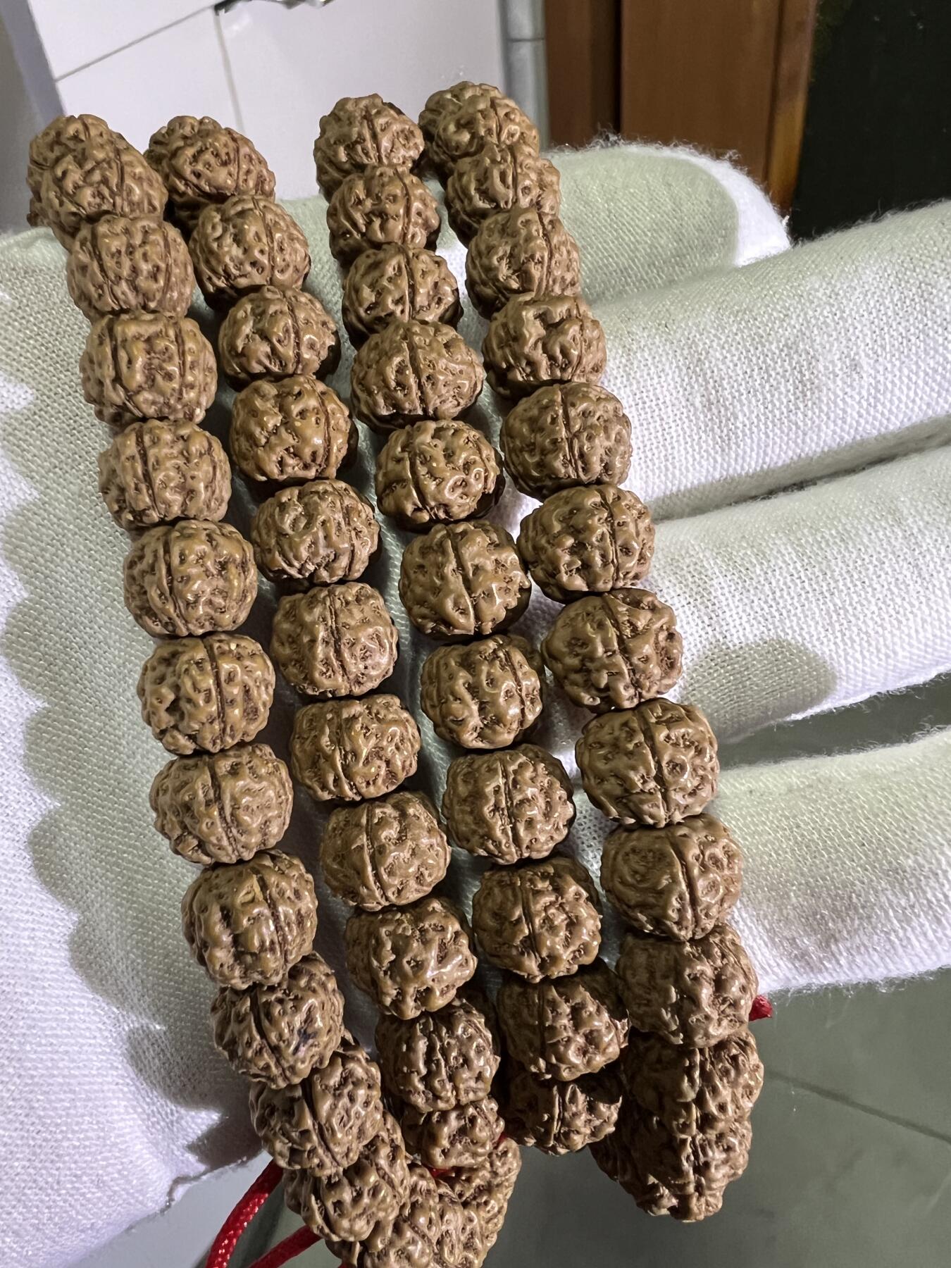 零元拍：W1-3 蜂窝盘龙纹 金刚长串佛珠，约10/8MM