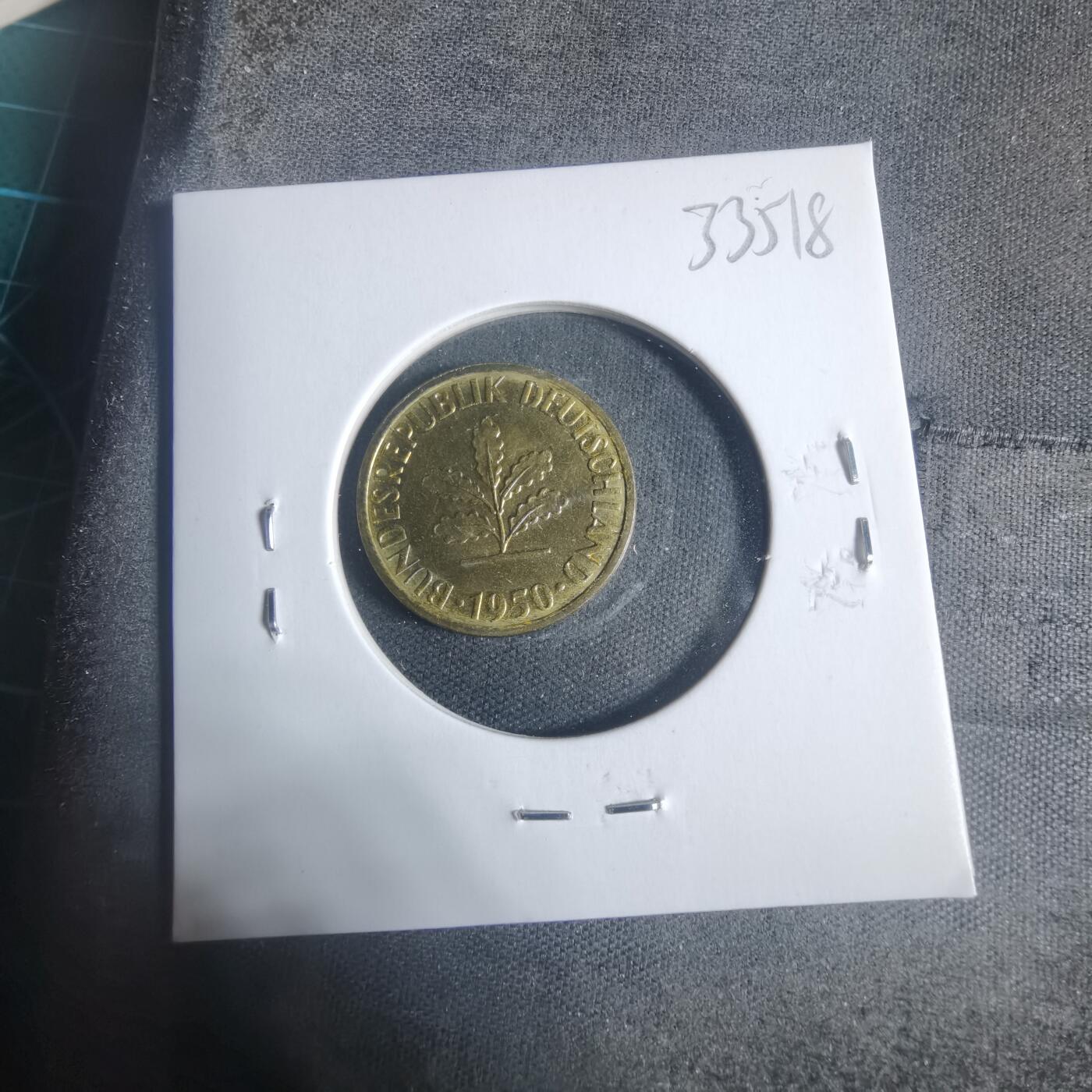 沼泽如烟--第933场 德国1950年5芬尼