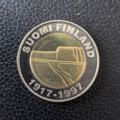 道一币馆币章第一百五十九场 - 芬兰1997年建国80周年25马克纪念币