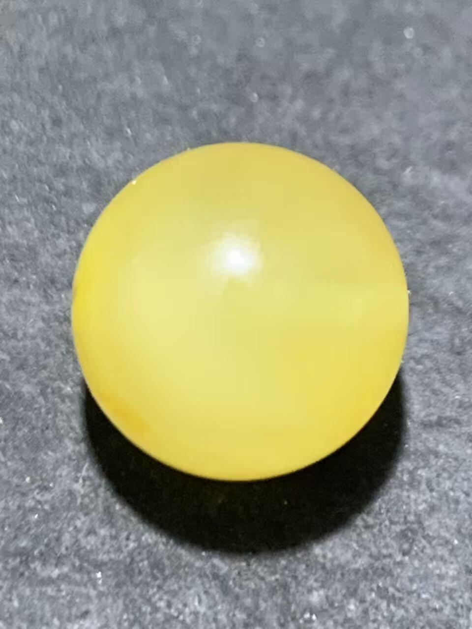 天然俄料原矿蜜蜡通货圆珠一颗