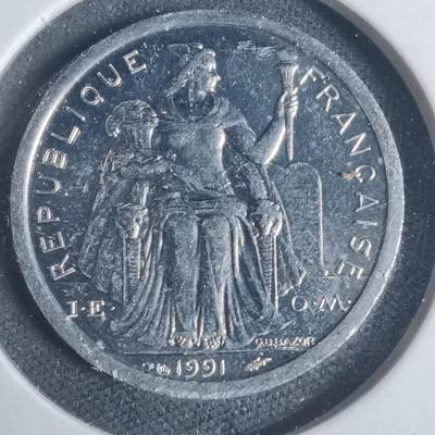 沼泽如烟--第933场 - 法属新喀里多尼亚1991年1法郎