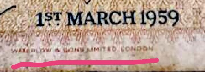 极稀缺英属马来亚与婆罗洲1959年A冠WS出品1元永恒号靓品纸币