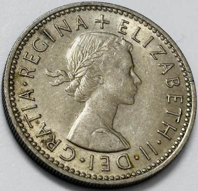 文馨钱币收藏第 285 场，【 长期接收代拍品】银币，评级币，散币场 - 1961 年英国伊丽莎白二世 1 先令