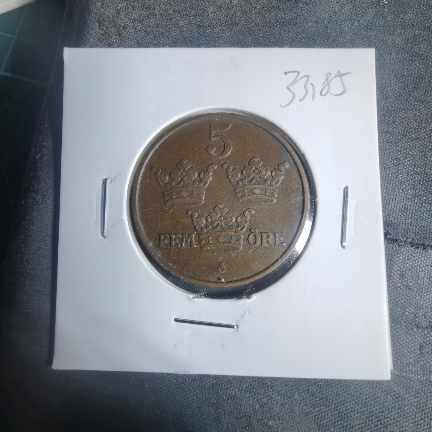 沼泽如烟--第933场 瑞典1909年5欧尔