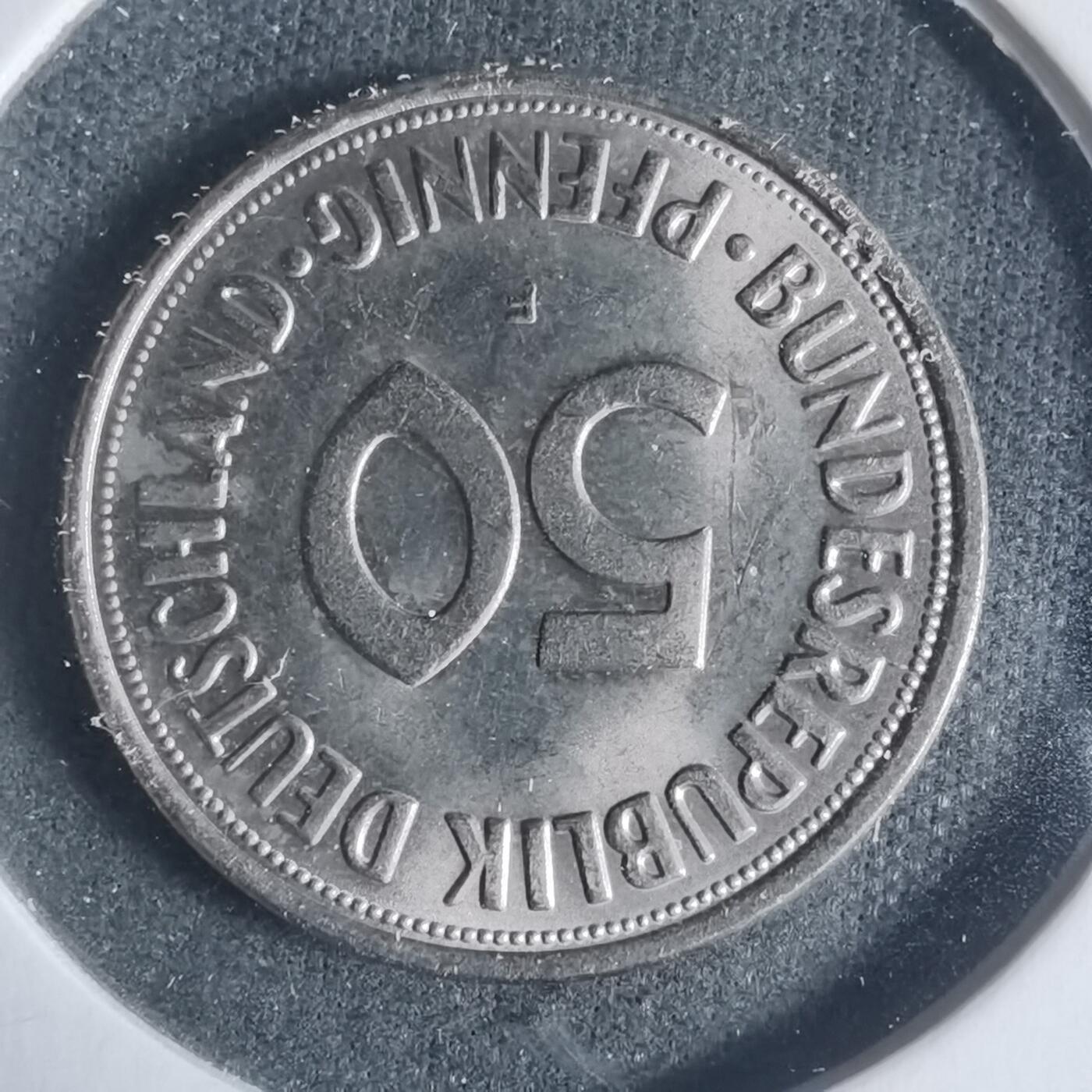 沼泽如烟--第933场 德国1972年50芬尼