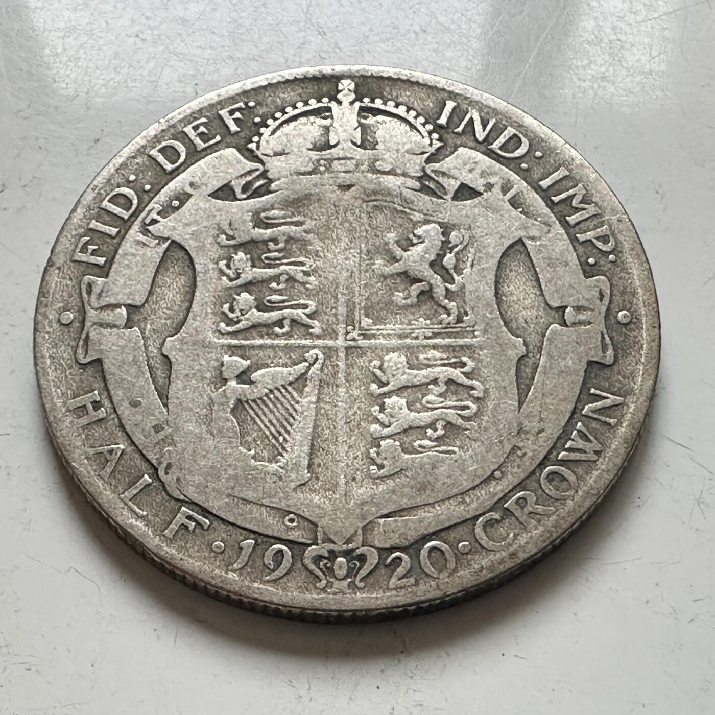 🌹外币初藏🌹🐯2025年第141场  每周二四六晚8️⃣点 接代拍 英国1920年半克朗银币