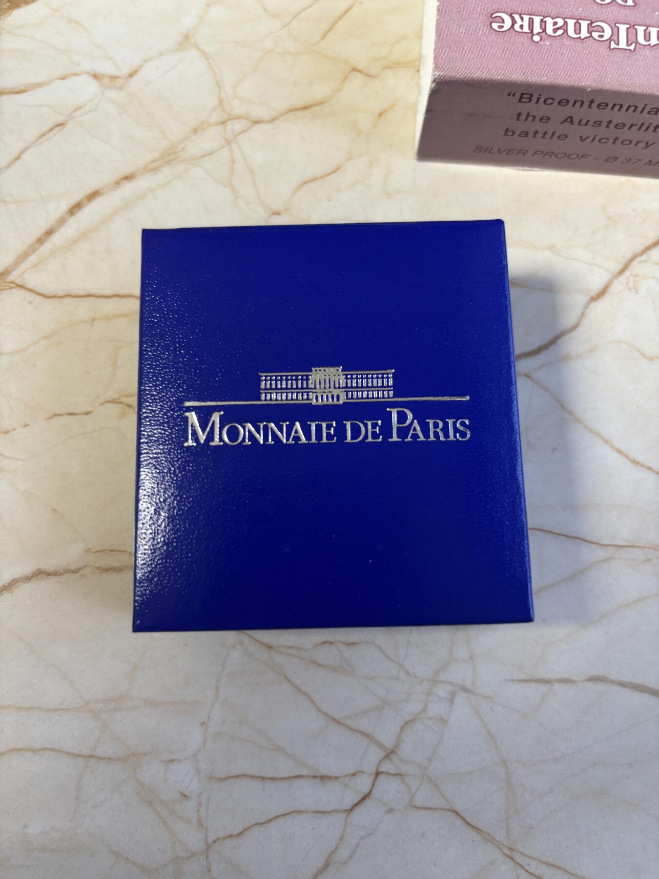 第186期拍卖 法国2005年奥斯特利茨战役200周年纪念银币，900银，22.2克，发行15000枚，有氧化，