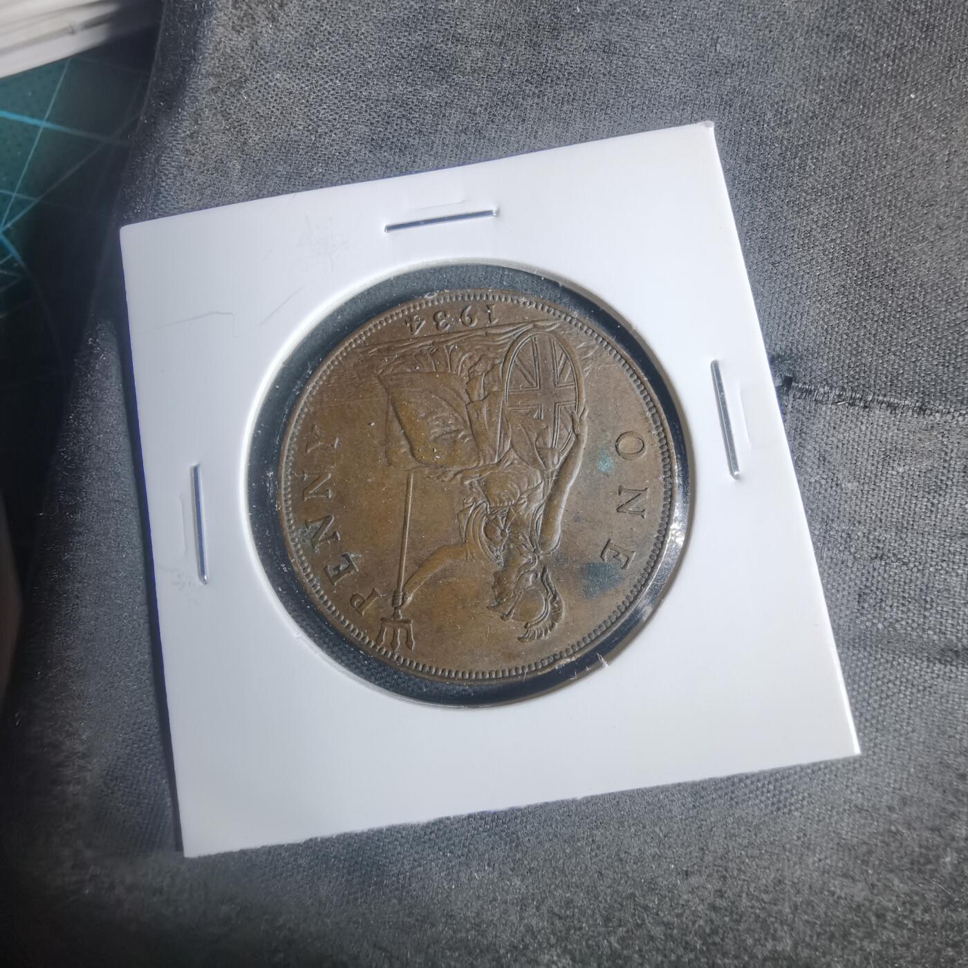 沼泽如烟--第933场 英国1934年1便士