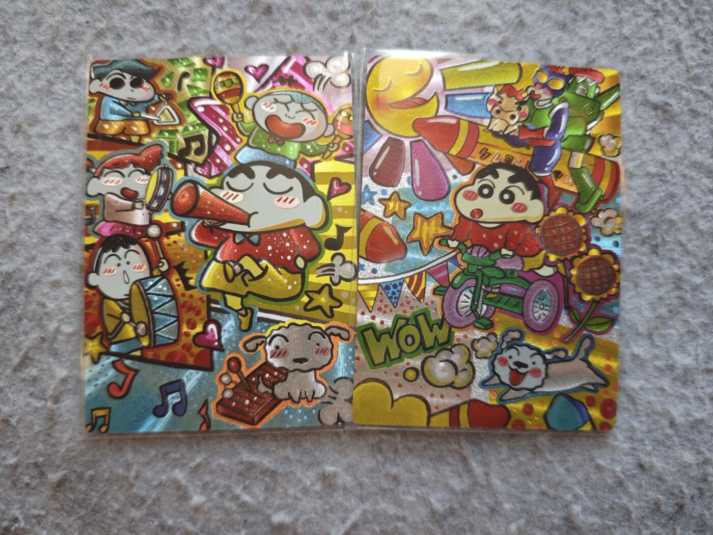 【随心含颖卡拍52期】卡游/集卡社/卡卡沃 抽卡机专场拍卖【无佣金】 奇点 粗闪卡 蜡笔小新2张