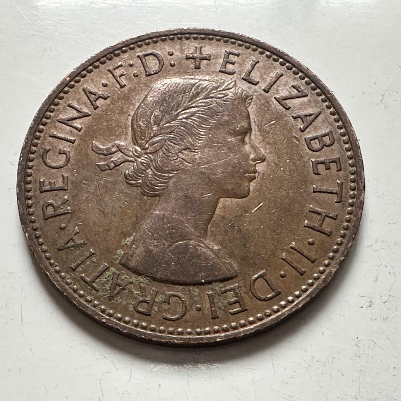 🌹外币初藏🌹🐯2025年第141场  每周二四六晚8️⃣点 接代拍 英国1962年一便士 