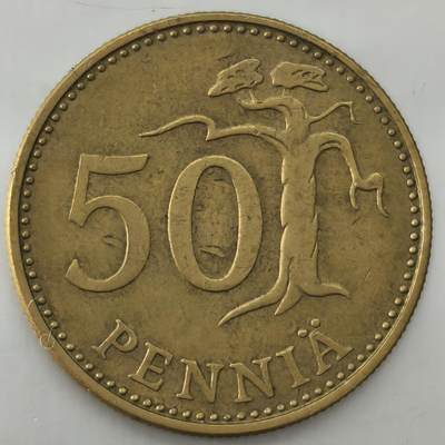Krab外币市集Vol.26 - 芬兰1980年50芬尼