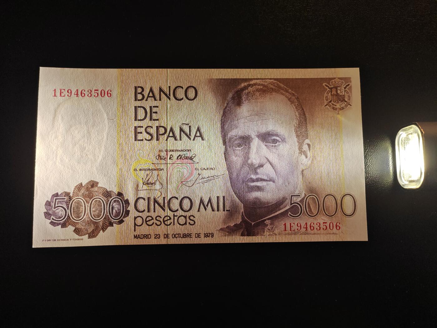 西班牙纸币 1979年 5000比塞塔 P-160 全新UNC 单价